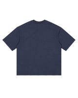 Godspeed Aura Farm II NG Tee Navy, plain navy back with no graphic, back view