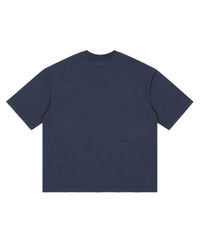 Godspeed Aura Farm II NG Tee Navy, plain navy back with no graphic, back view