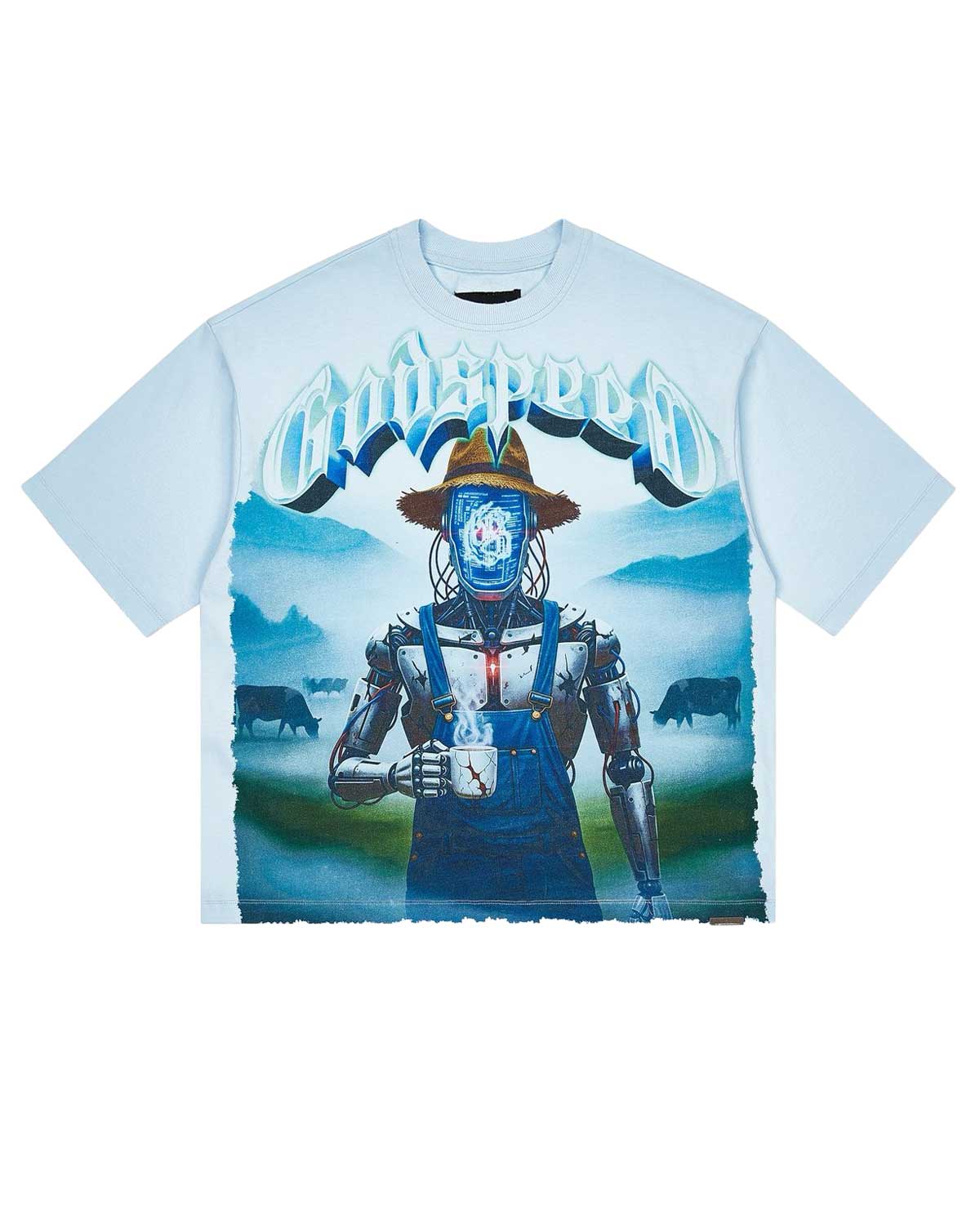 Godspeed Aura Farm Tee Ice Blue