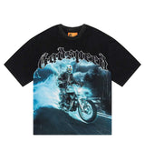 Godspeed BLU Flame Tee Black front view