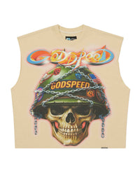 Godspeed Badges Of Honor Sleeveless Tee Bone