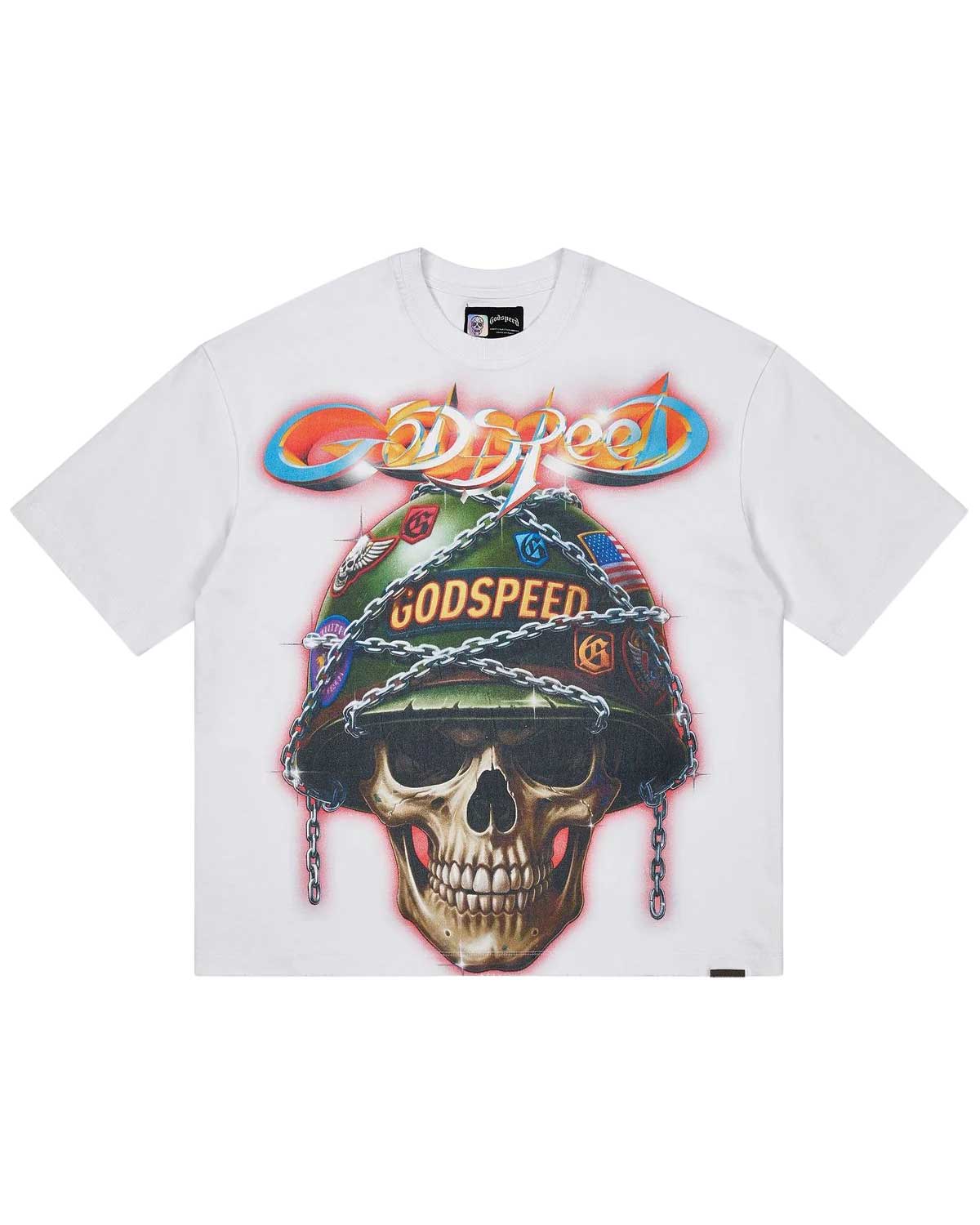 Godspeed Badges Of Honor Tee Snow White