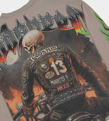 Godspeed Biker Nation L/S Tee Stone Grey