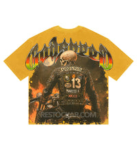 Godspeed Biker Nation Tee Mustard Yellow