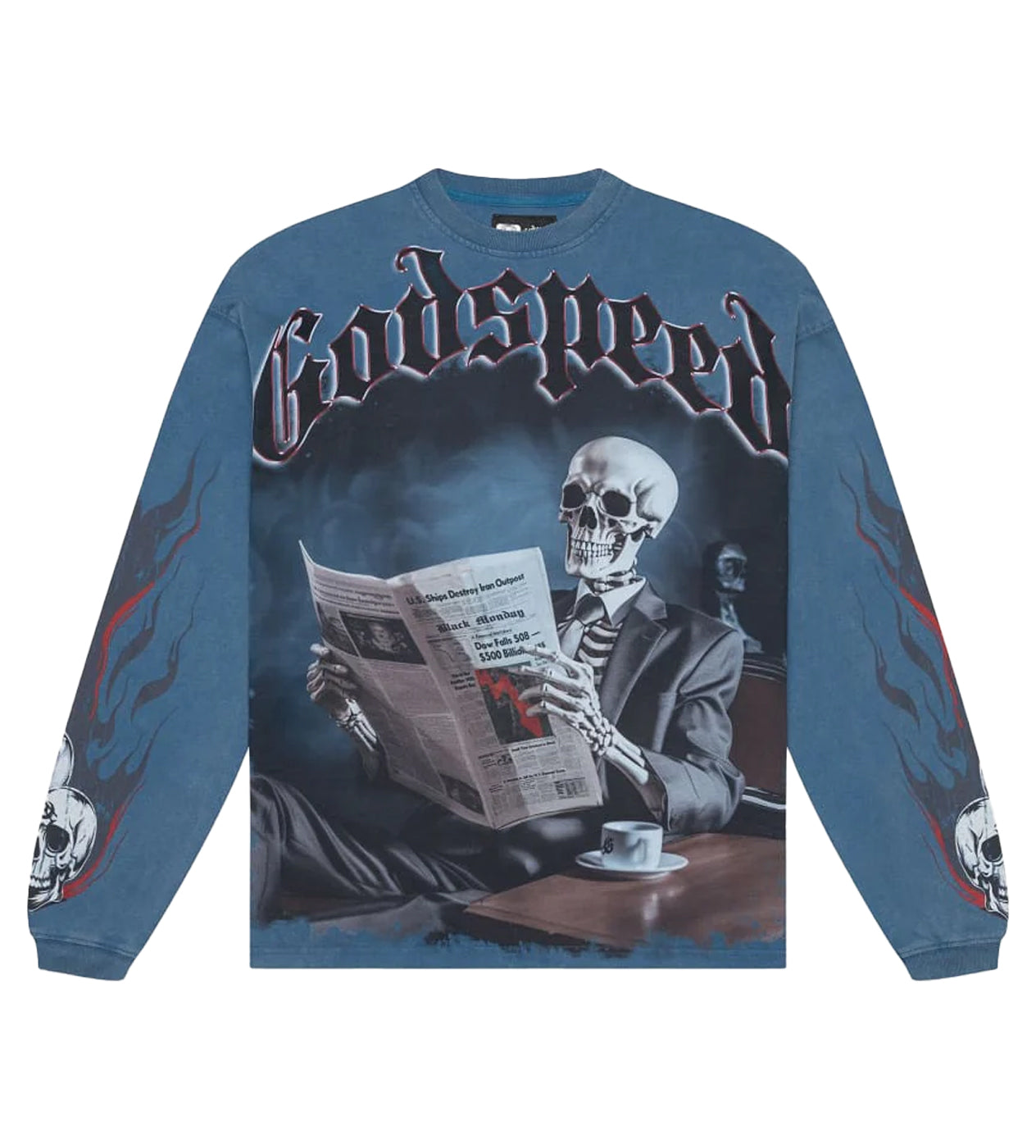 Godspeed Black Monday L/S Tee True Blue