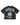 Godspeed Borrowed Time Tee Black Wash, washed black cotton tee with skeletal hands passing a glowing pocket watch, front view