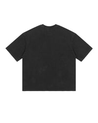 Godspeed Burnt Bridges NG II Tee in black, back view, plain black cotton tee