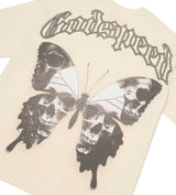 Godspeed Butterfly Effect Tee Bone front detailed view