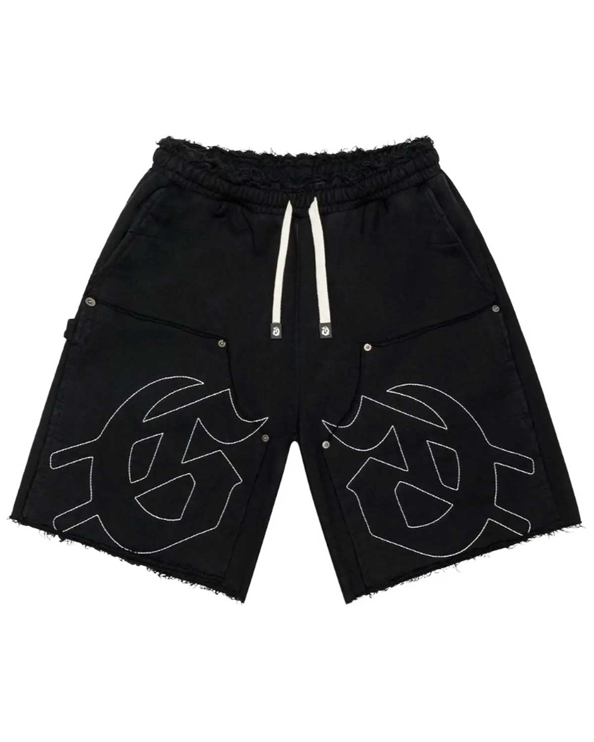 Godspeed Carpenter Distressed Shorts Black