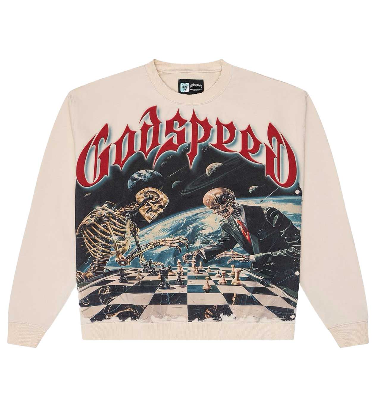 Godspeed Checkmate Sweatshirt Bone