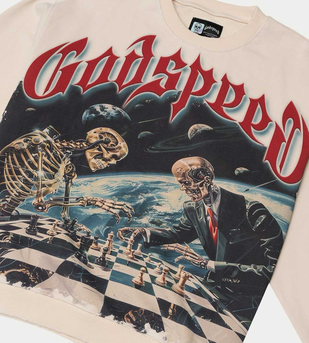 Godspeed Checkmate Sweatshirt Bone