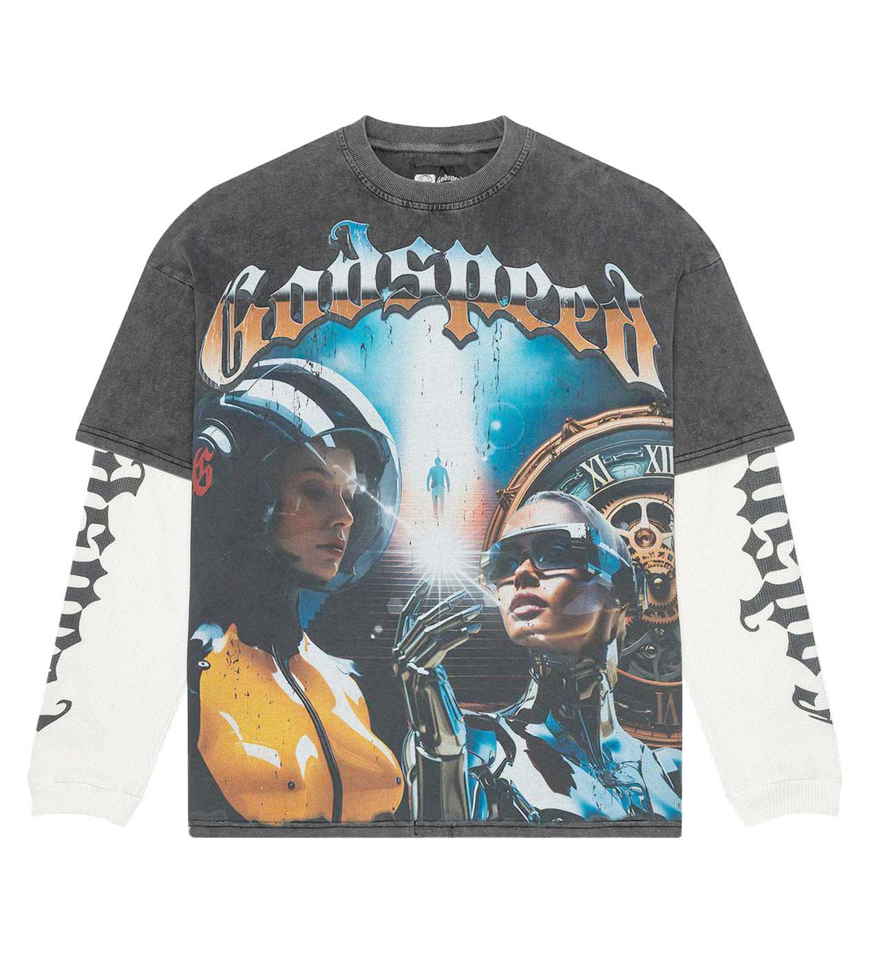 Godspeed Chosen One L/S Tee Washed Grey