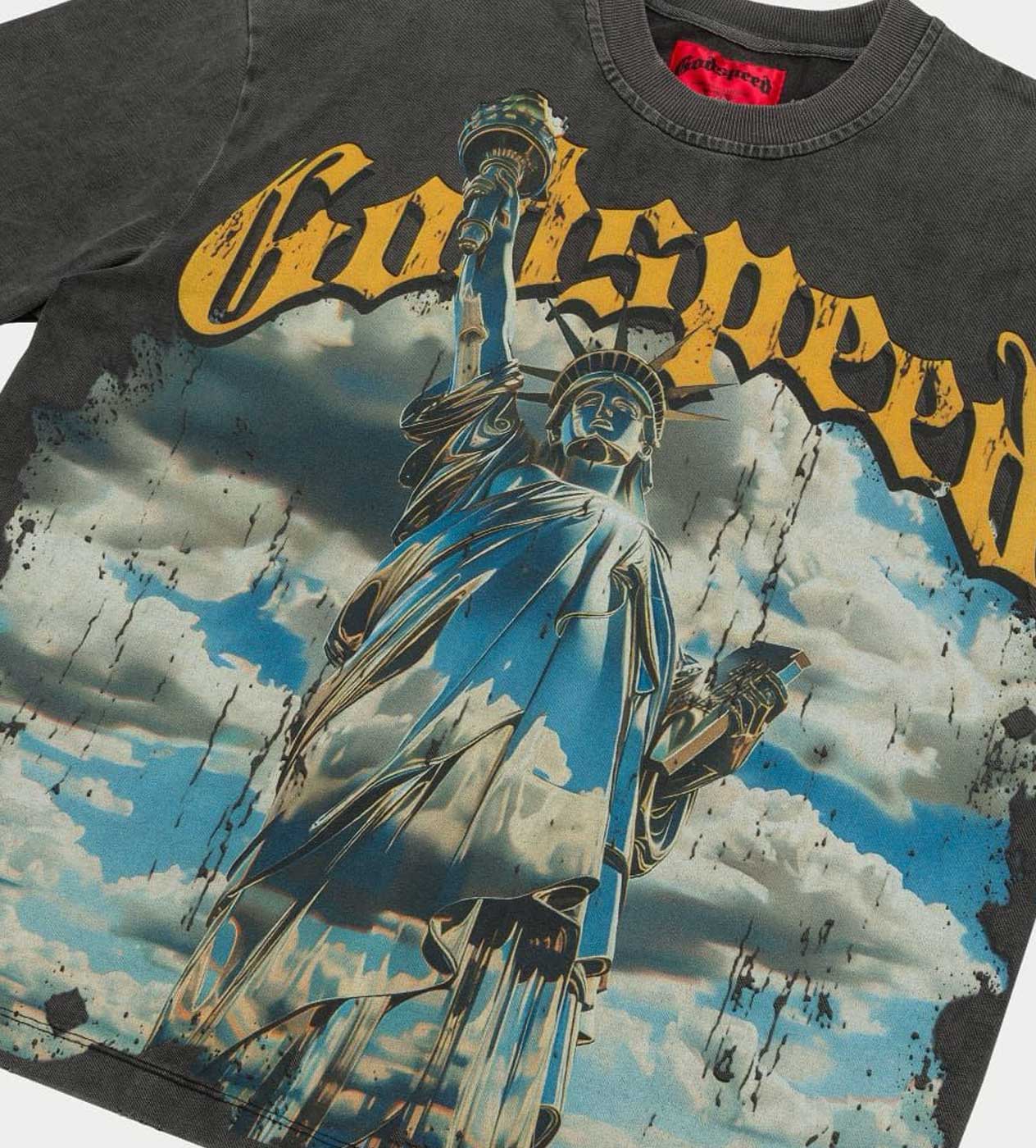 Godspeed Chrome Liberty Tee Grey Wash