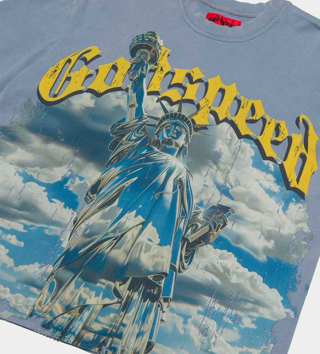 Godspeed Chrome Liberty Tee Sky Blue – Restock AR