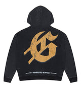 Godspeed Chrome Liberty Zip Up Hoodie Washed Black