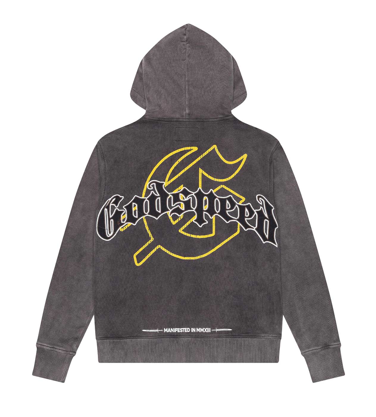 Godspeed Chrome Seduction Hoodie Grey back view