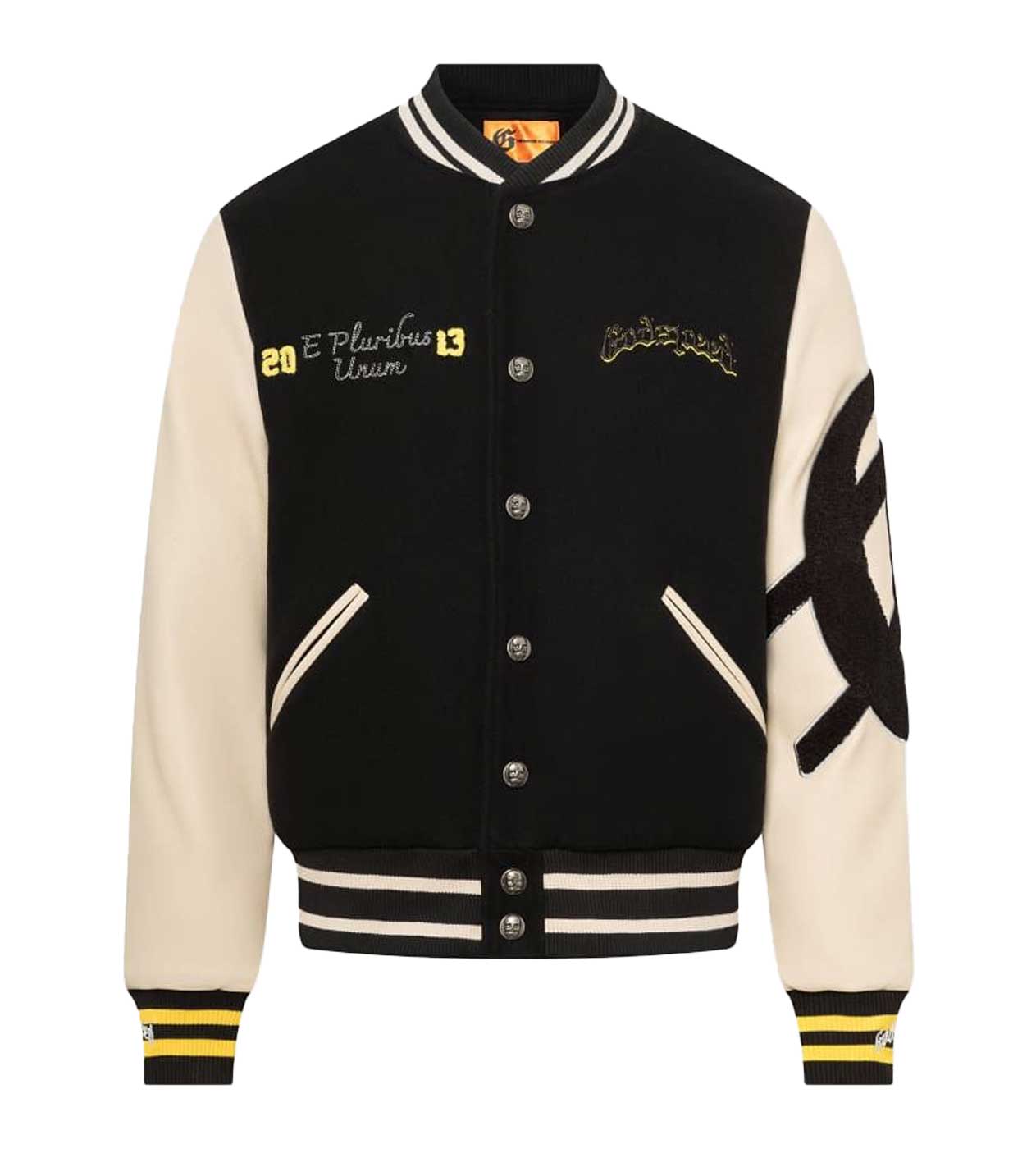 Godspeed Chrome Seduction Varsity Jacket Black/Cream – Restock AR
