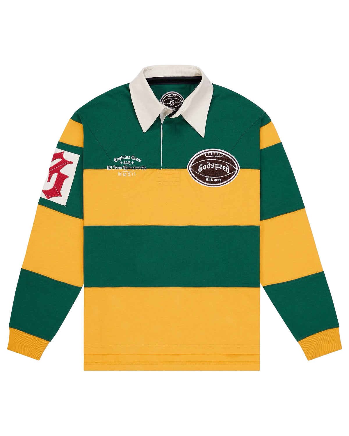 Godspeed Classic Field Rugby Shirt Green/Yellow
