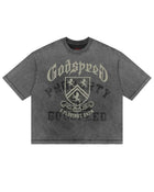 Godspeed Collegiate Tee Grey Wash