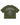 Godspeed Collegiate Tee Olive Wash, washed olive cotton tee with a gothic Godspeed arch and lion crest graphic, front view
