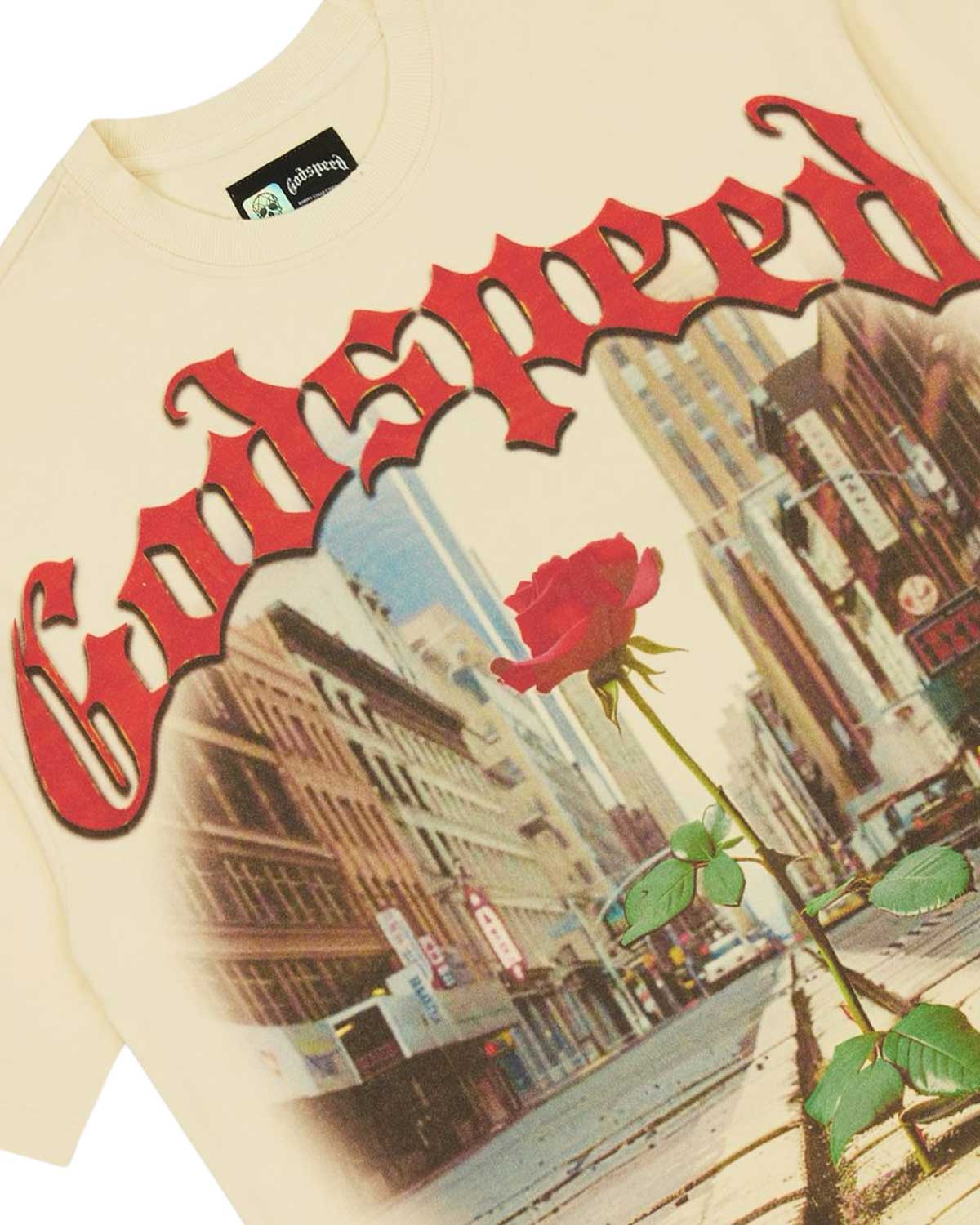 Godspeed Concrete Rose Tee Bone