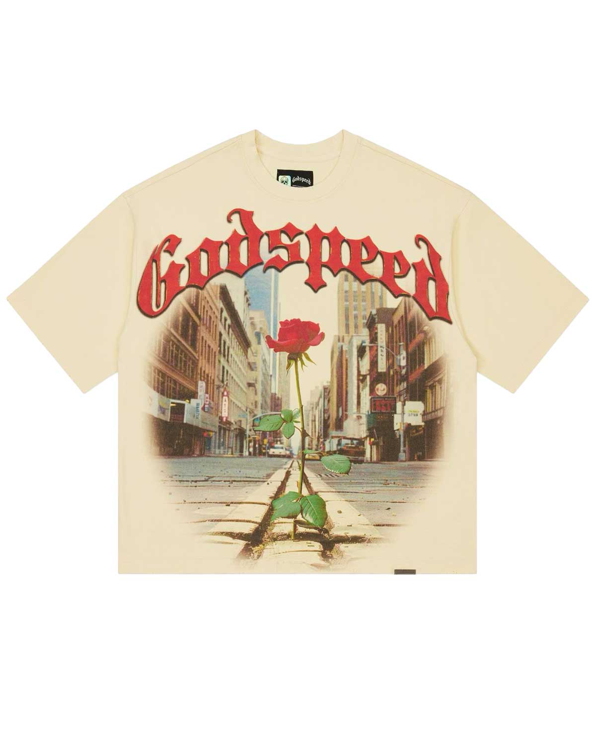 Godspeed Concrete Rose Tee Bone