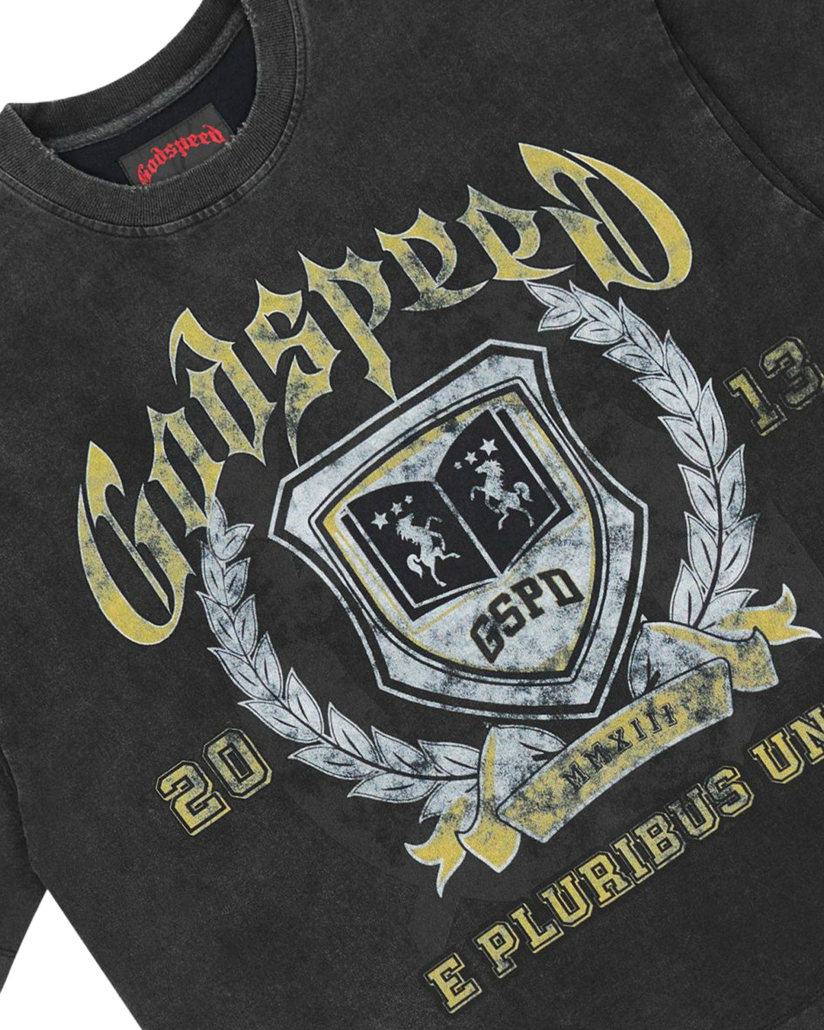 Godspeed Crest Tee Black Wash