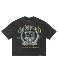 Godspeed Crest Tee Black Wash
