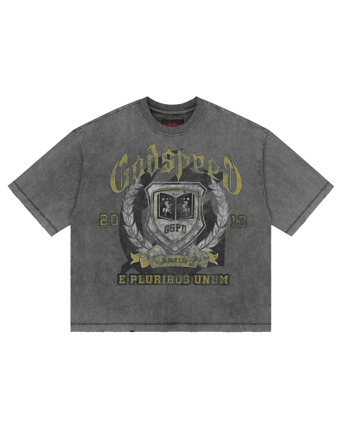 Godspeed Crest Tee Grey Wash