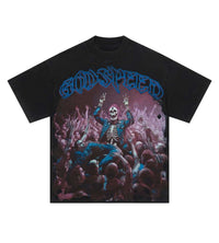 Godspeed Crowd Surf Tee Black Wash front view