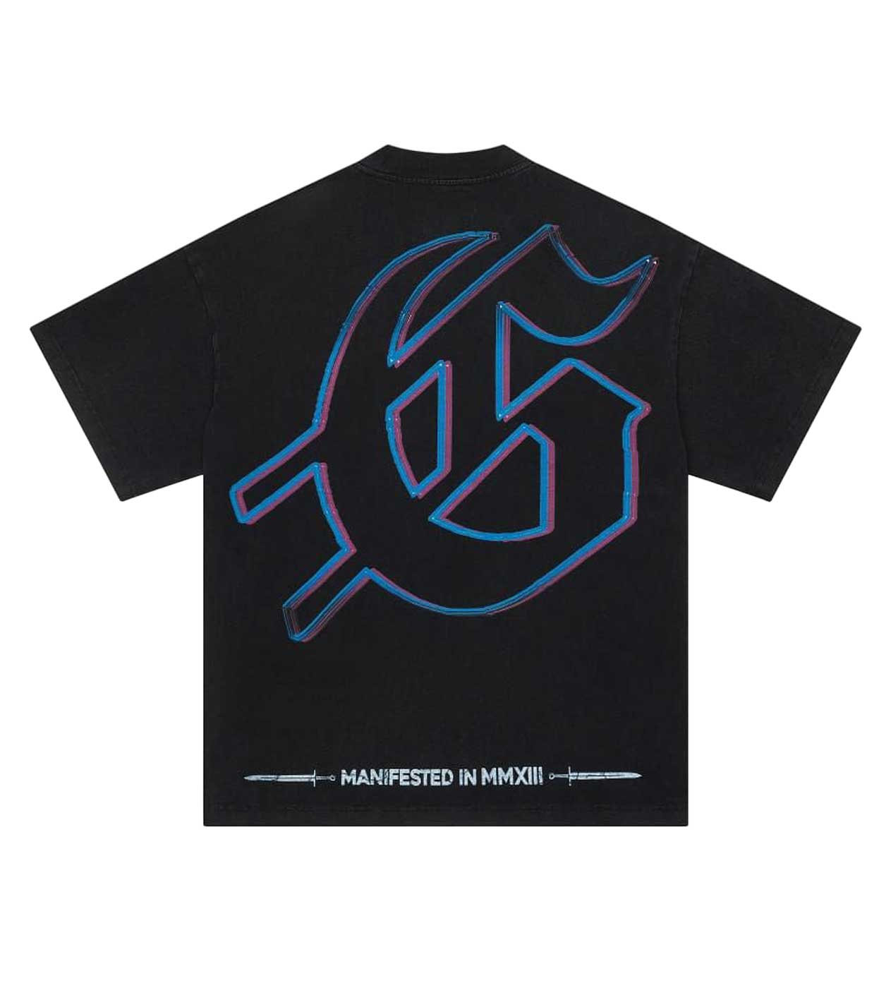 Godspeed Crowd Surf Tee Black Wash Back View