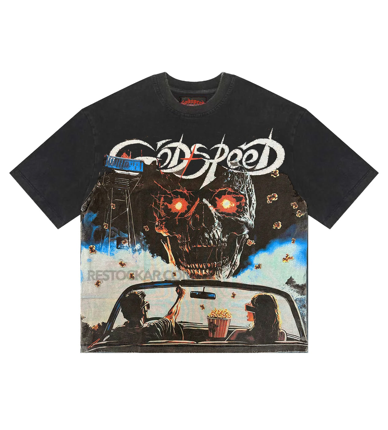 Godspeed Drive In Tee Washed Black