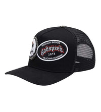 Godspeed Dual Patch Trucker Hat Black (Snapback)