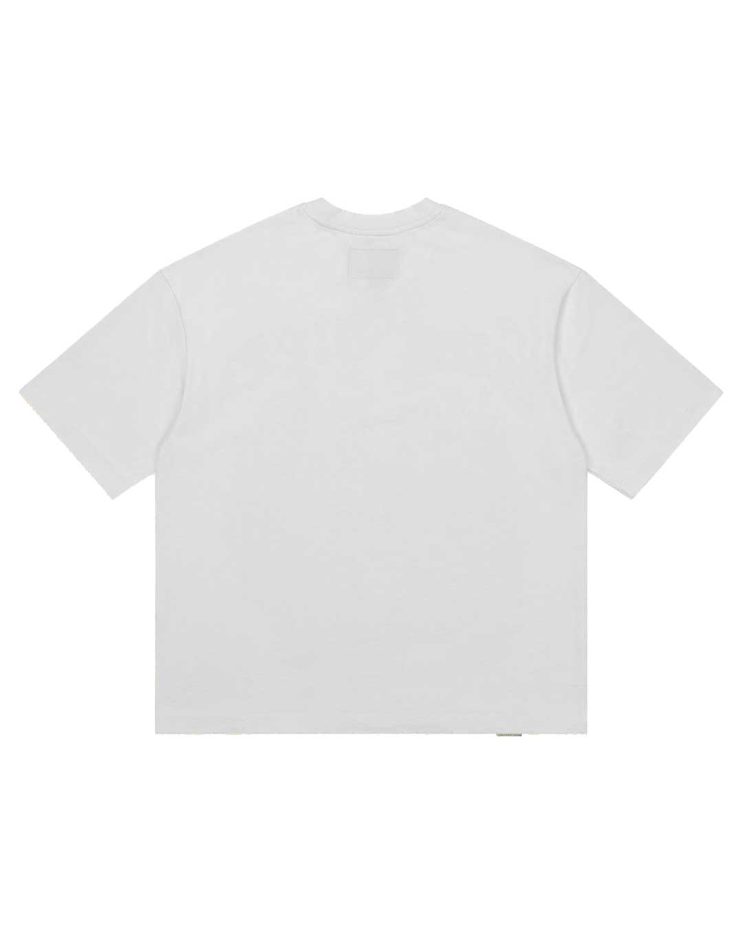 Godspeed Endzone Tee snow white, plain back view