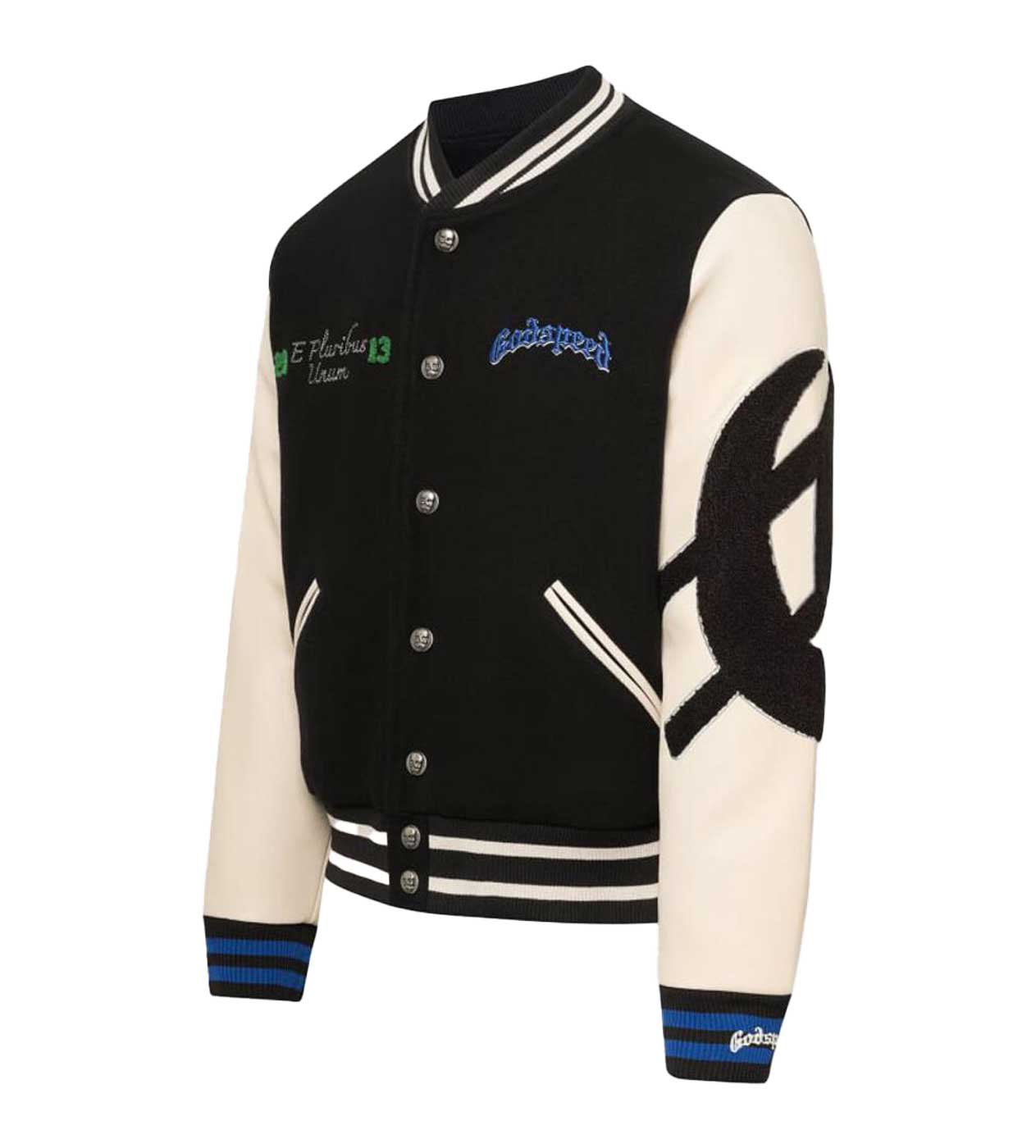 Godspeed F.T.D Varsity Jacket Black/Blue – Restock AR