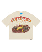 Godspeed F1 Dreams Tee NG bone, T-shirt with Formula 1 victory graphic, front view