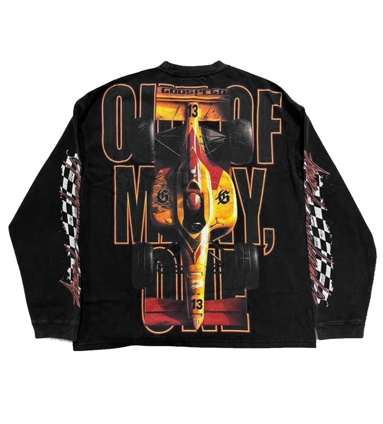 Godspeed F1 Finish Line L/S Tee Black