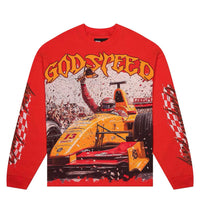 Godspeed F1 Finish Line L/S Tee Red