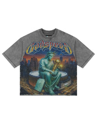 Godspeed Finally Tee Grey Wash