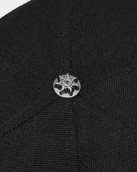 Godspeed Forever Insignia Hat black/red, top view of the black crown
