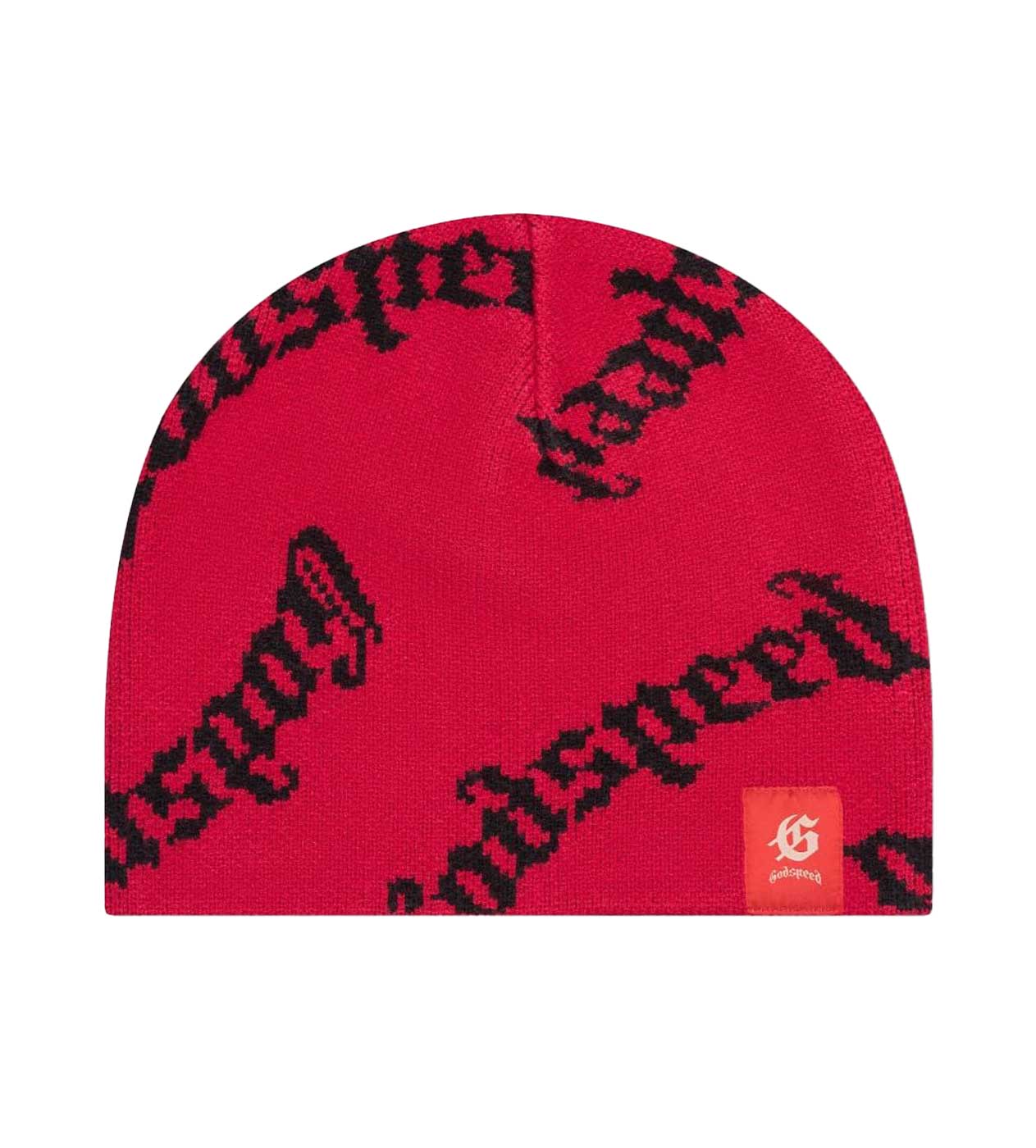 Godspeed Forever OG Logo Beanie Red front view