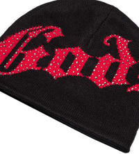 Godspeed Forever OG Logo Studded Beanie Black/Red front detailed view