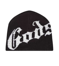 Godspeed Forever OG Logo Studded Beanie Black front view