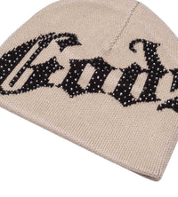 Godspeed Forever OG Logo Studded Beanie Cream/Black