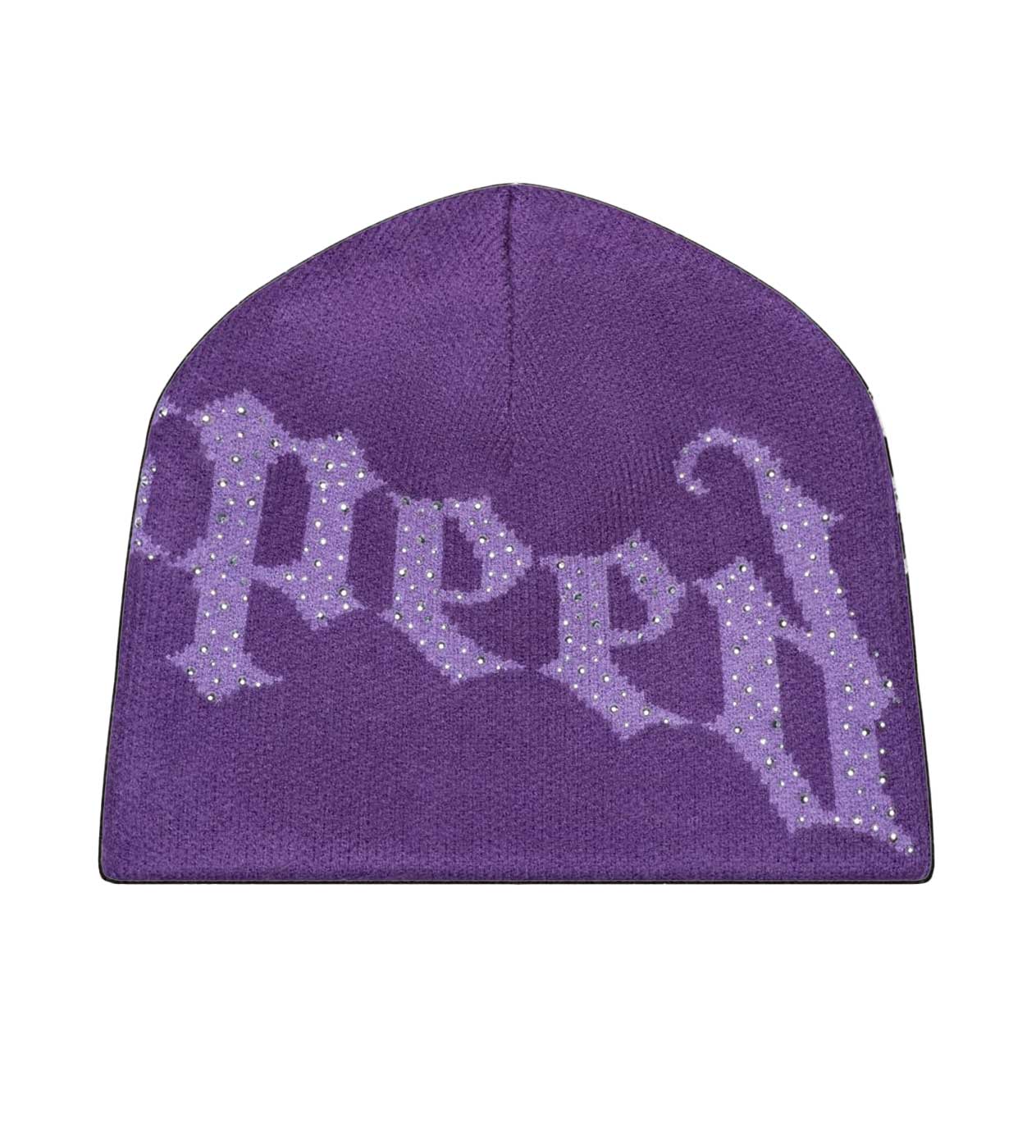 Godspeed Forever OG Logo Studded Beanie Purple back view