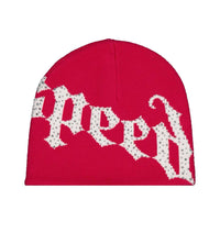 Godspeed Forever OG Logo Studded Beanie Red