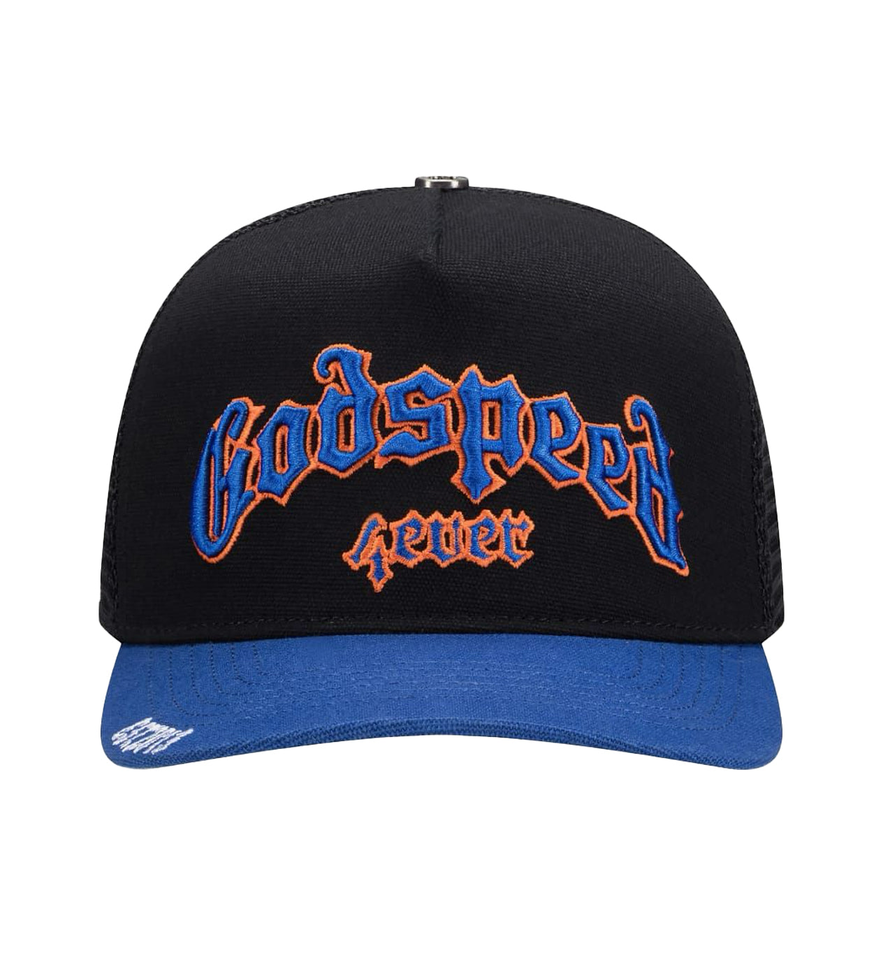 Godspeed Forever Trucker Hat Black/Blue/Orange