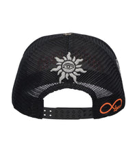 Godspeed Forever Trucker Hat Black/Orange Outline