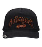Godspeed Forever Trucker Hat Black/Orange Outline