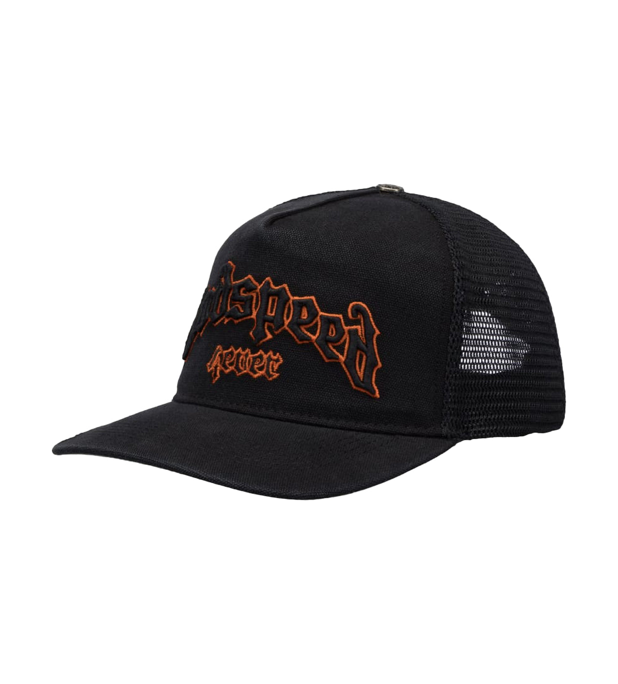Godspeed Forever Trucker Hat Black/Orange Outline